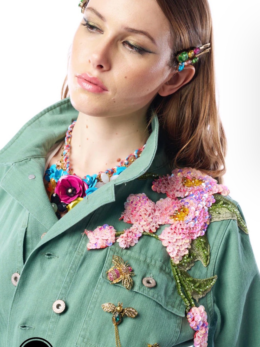New aratta  Multicolor Beaded & embroidered Michelle jacket